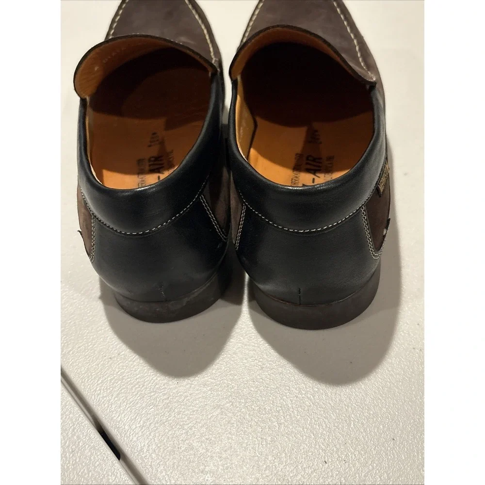 Mephisto Cool-Air Genuine Leather Brown Suede Slip-On Loafers Shoes Men's 10 US